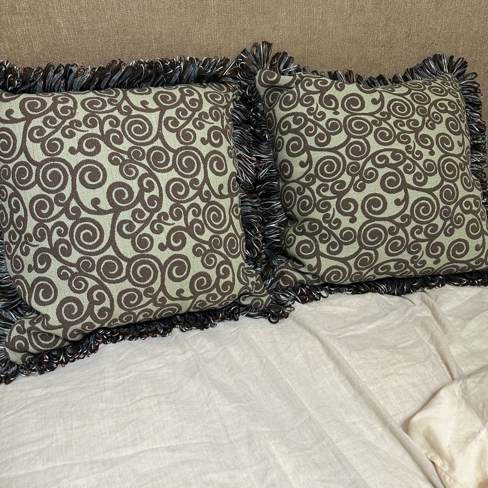 Decorative Swirl Pattern Throw Pillows - Picture 2 of 6